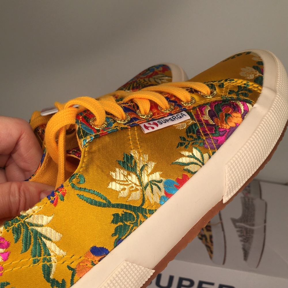 SOLD! Superga Chinoiserie in Mustard 39 Euro Size - Picture 5 of 8